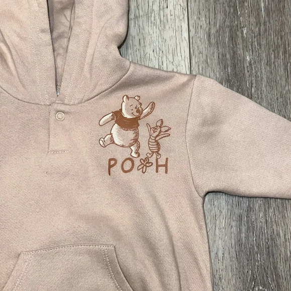 Baby Boys' Winnie the Pooh Sweatshirt Bodysuit - Picture 2 of 6